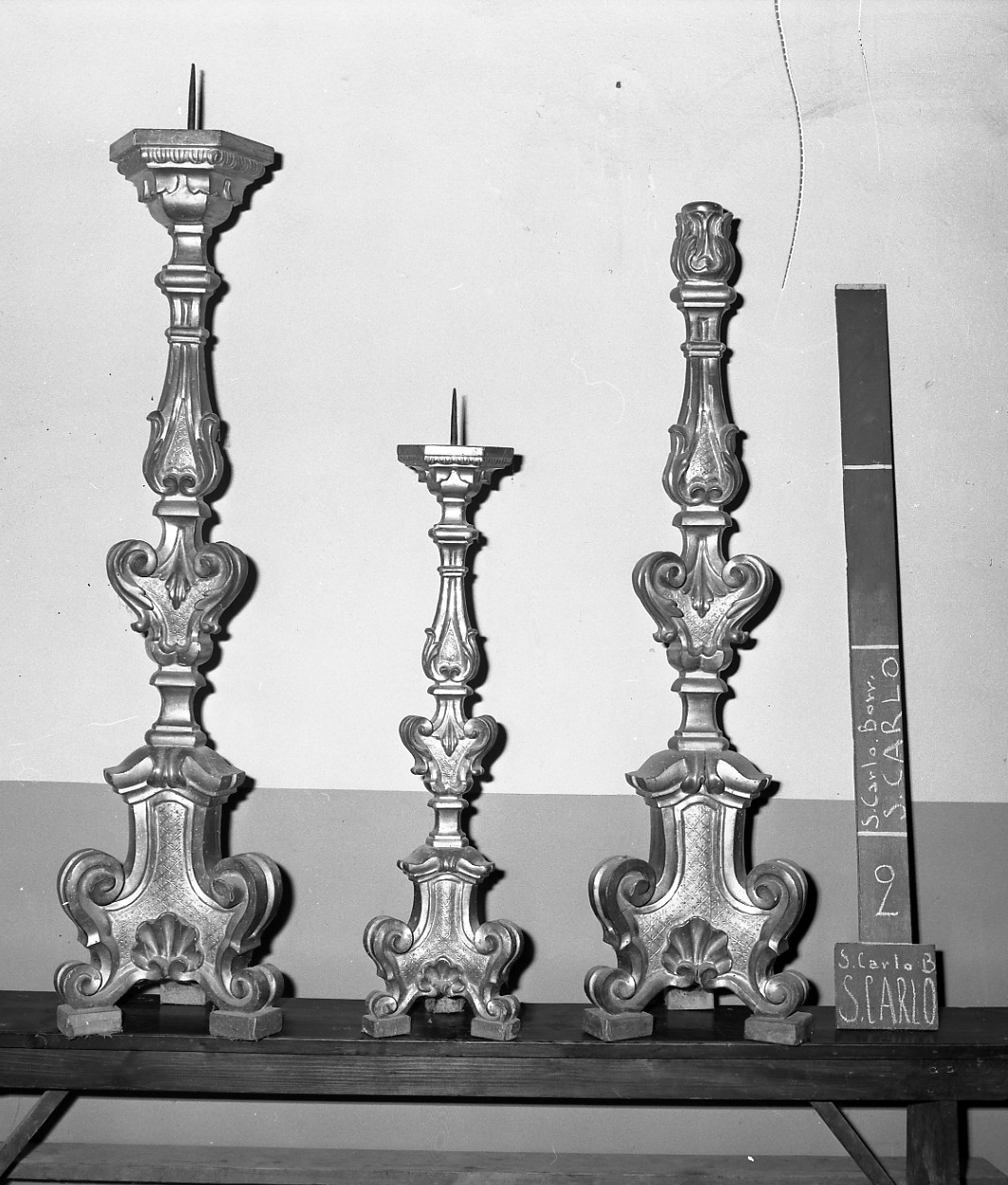 candeliere, serie - bottega romagnola (sec. XVIII)