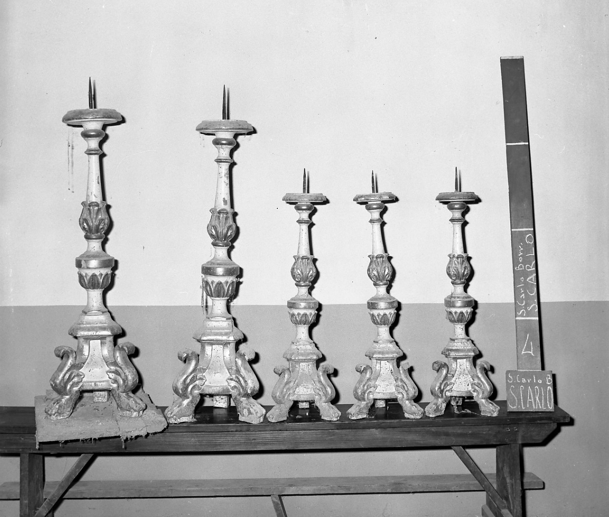 candeliere, serie - bottega romagnola (sec. XVIII)