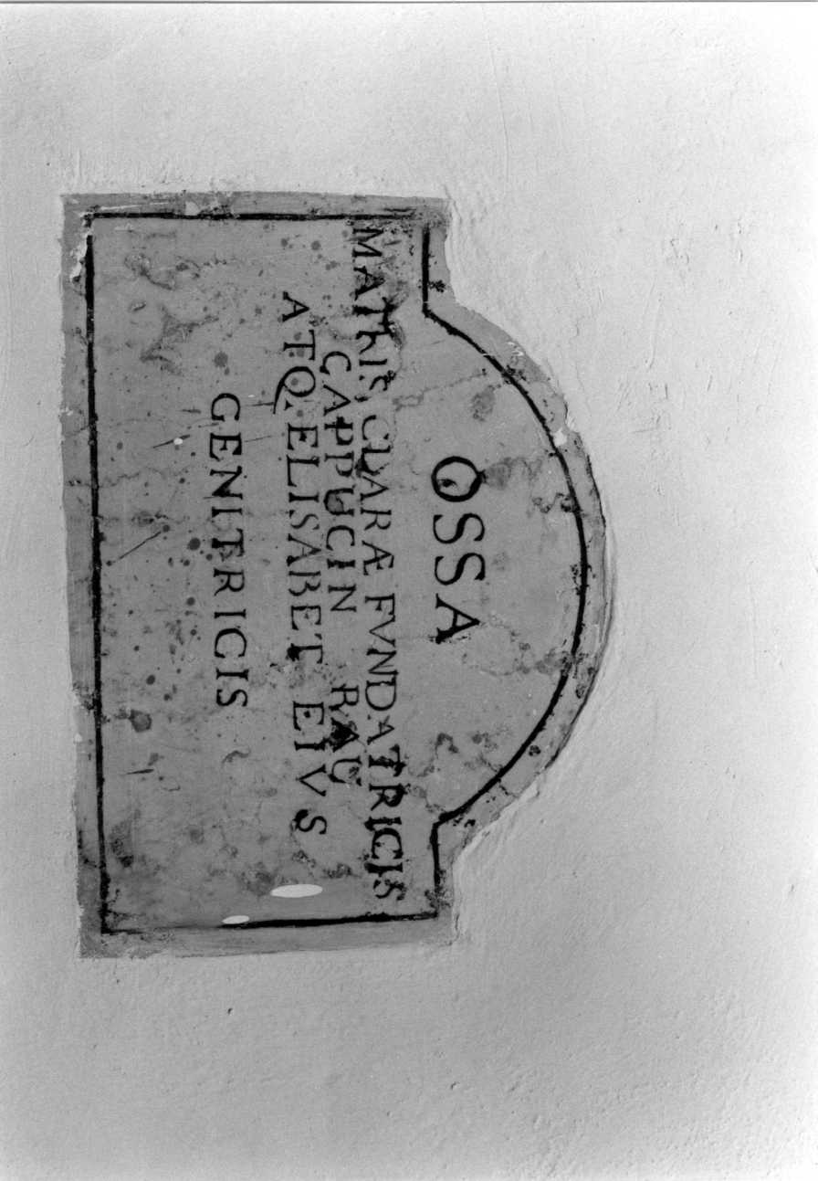 lapide tombale - bottega romagnola (sec. XVIII)