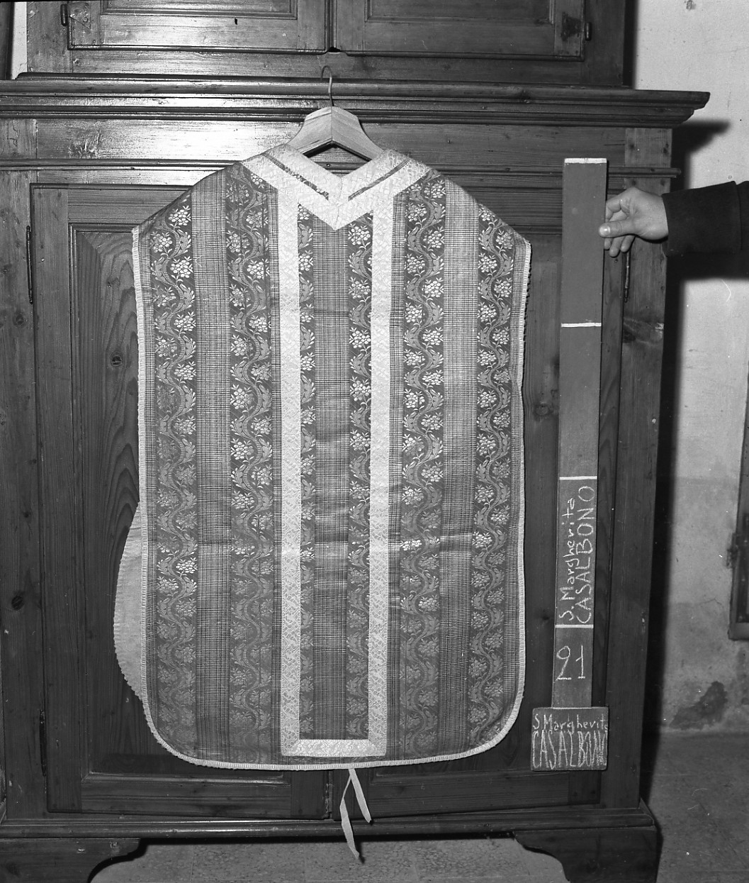 paramento liturgico, insieme - manifattura italiana (inizio sec. XIX)