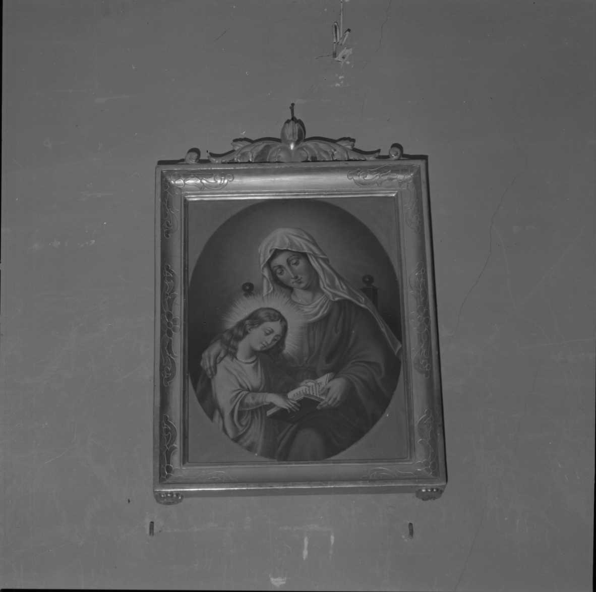 S. Anna e la Vergine, Maria Vergine bambina e Sant'Anna (dipinto) di Pazzini Romeo (ultimo quarto sec. XIX)