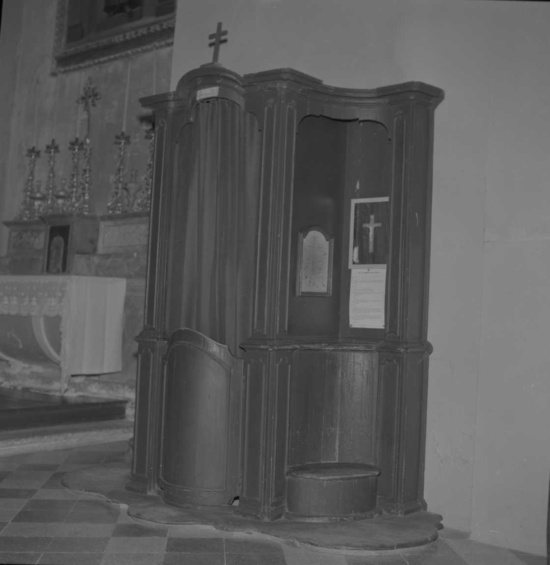 confessionale, serie - ambito romagnolo (seconda metà sec. XIX)