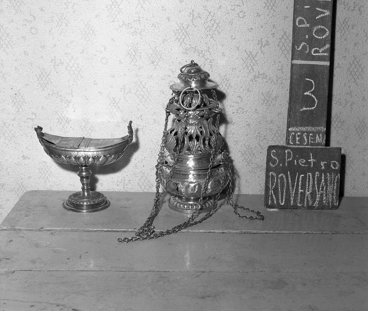 turibolo, elemento d'insieme - bottega emiliano-romagnola (sec. XVIII)