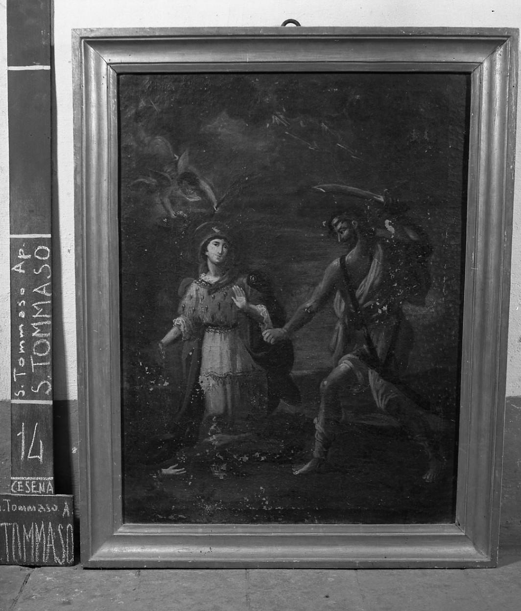 martirio di Sant'Eurosia (dipinto, opera isolata) - ambito romagnolo (secc. XVIII/ XIX)