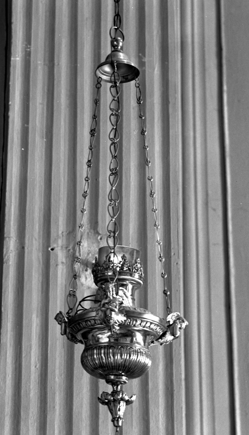 lampada pensile - manifattura romagnola (primo quarto sec. XX)