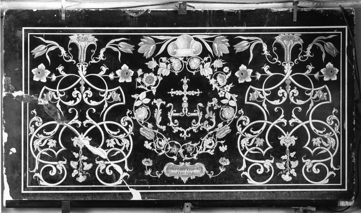 motivi decorativi vegetali (paliotto) - manifattura emiliana (sec. XVIII)