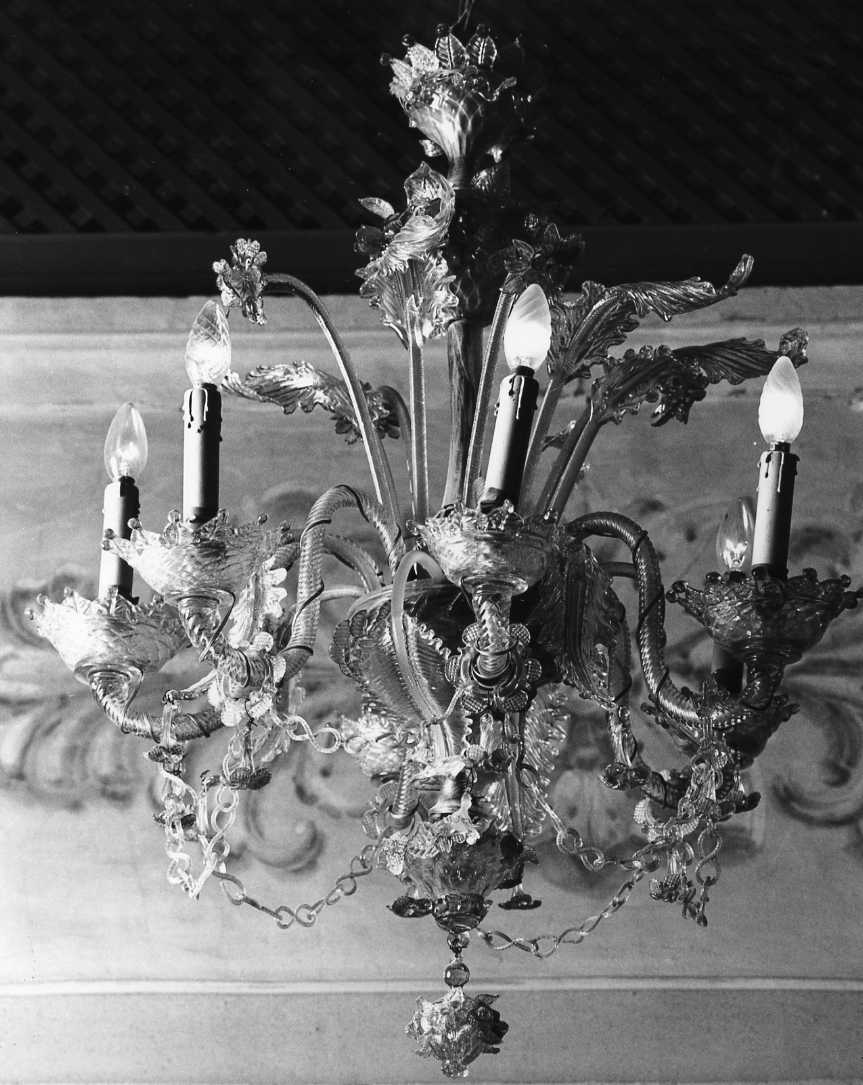 lampadario - manifattura muranese (prima metà sec. XIX)