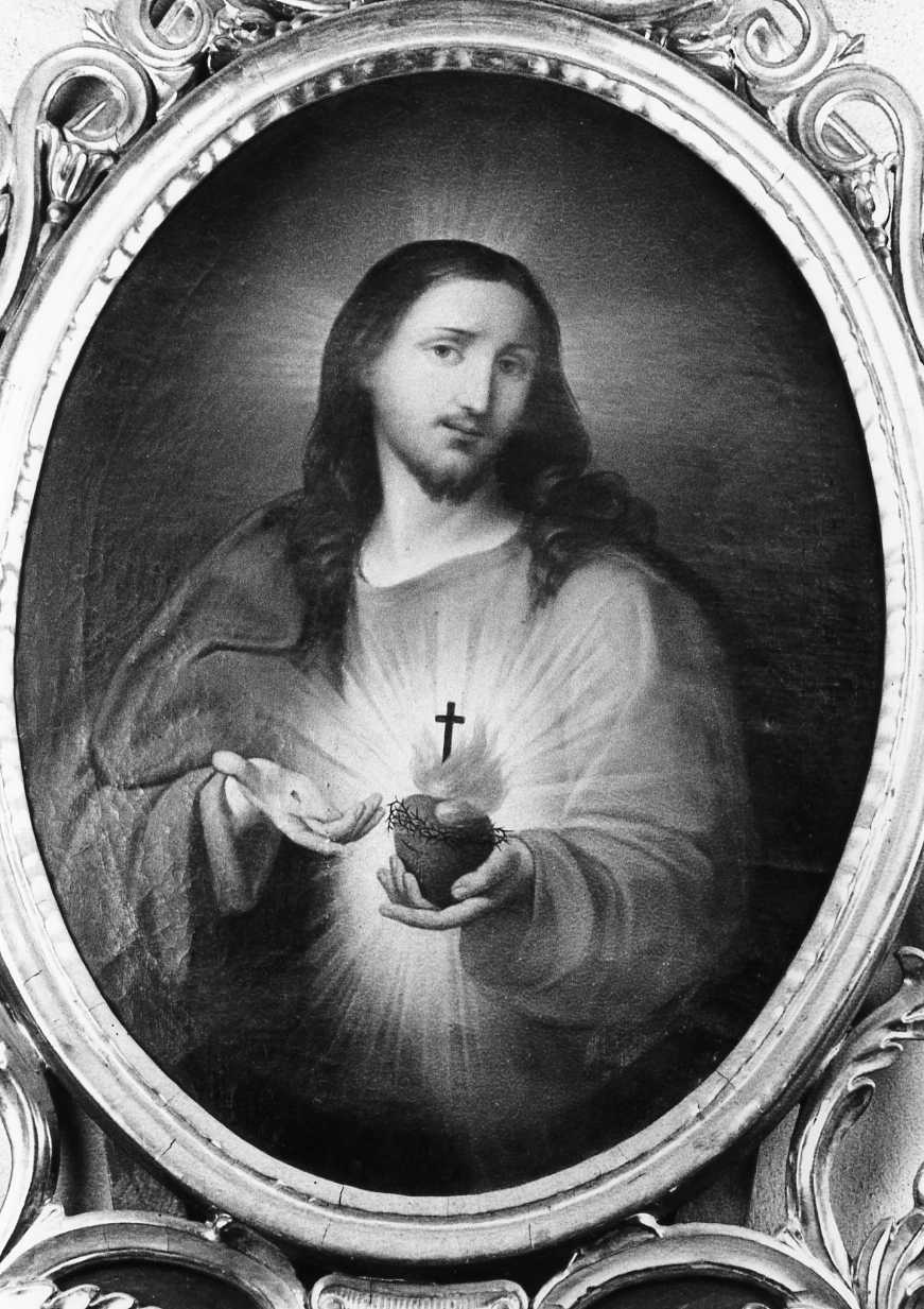 Sacro Cuore di Gesù (dipinto) - manifattura romagnola (seconda metà sec. XIX)