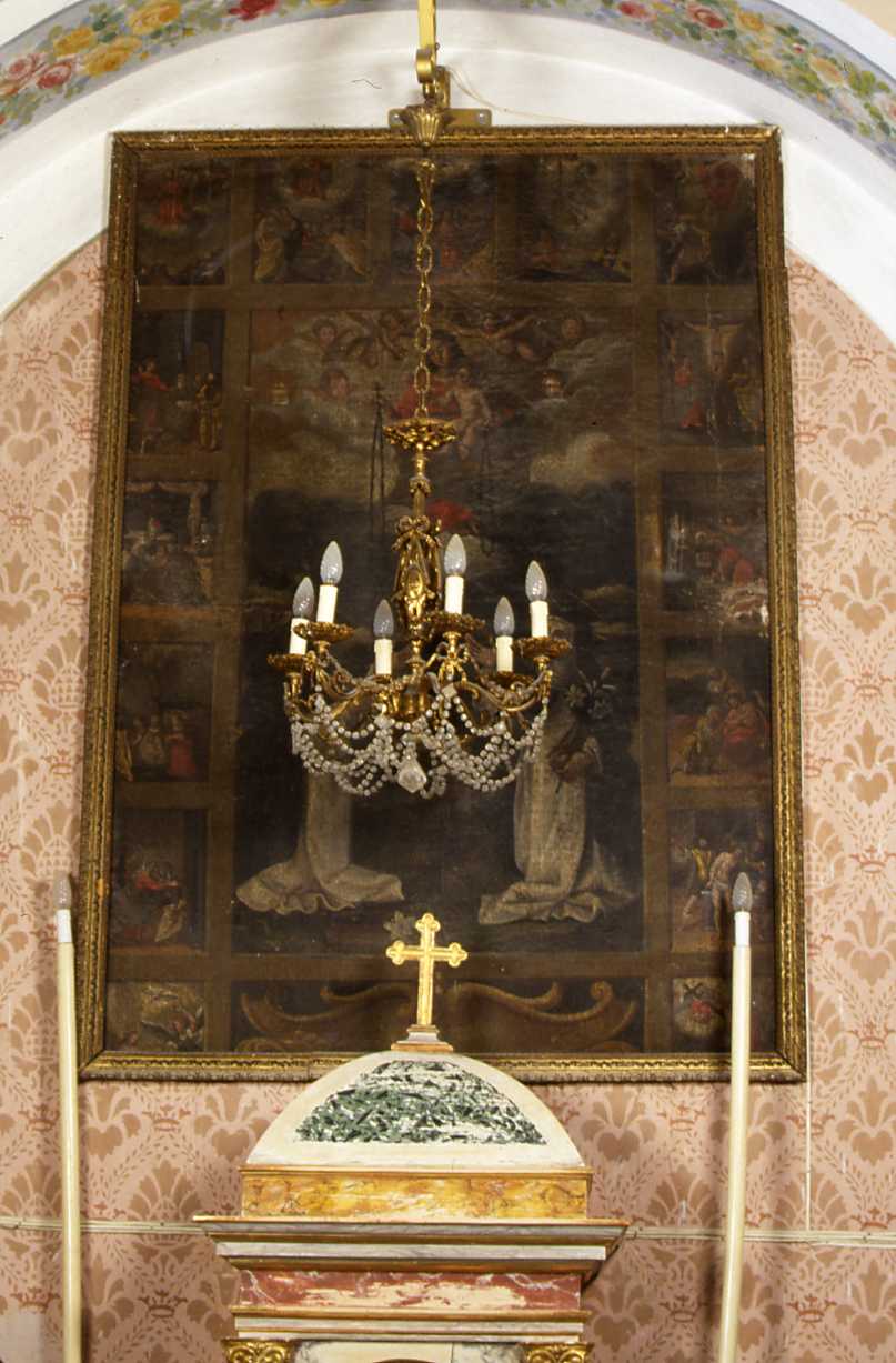 Madonna del Rosario, Madonna con Bambino (dipinto, opera isolata) - ambito romagnolo (sec. XVII)