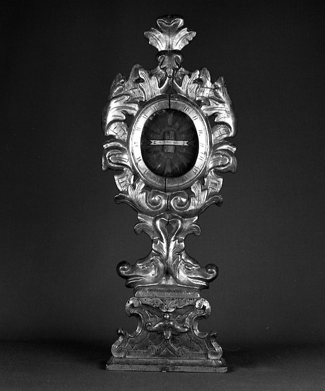 reliquiario - a ostensorio, elemento d'insieme - manifattura romagnola (sec. XVIII)