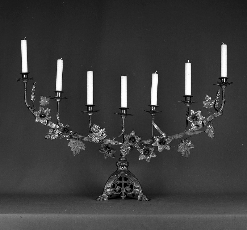 candeliere - manifattura romagnola (secc. XIX/ XX)