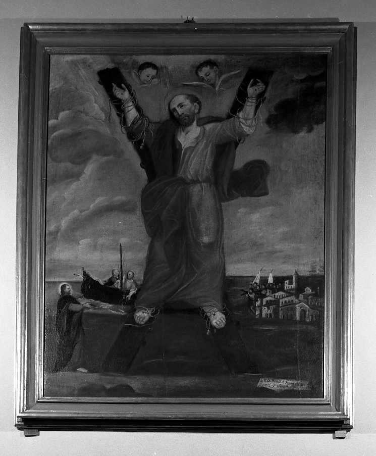 crocifissione di Sant'Andrea (dipinto) di Urbinate Lorenzo (sec. XVIII)