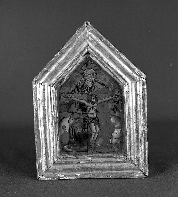 Cristo crocifisso (pace) - ambito Italia settentrionale (sec. XVI)