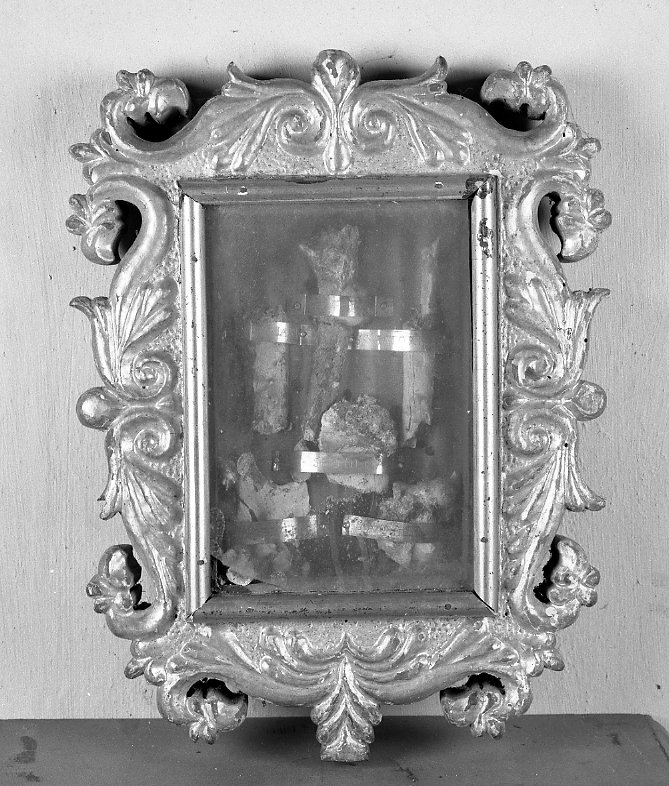 reliquiario - a tabella - manifattura emiliana (sec. XIX)