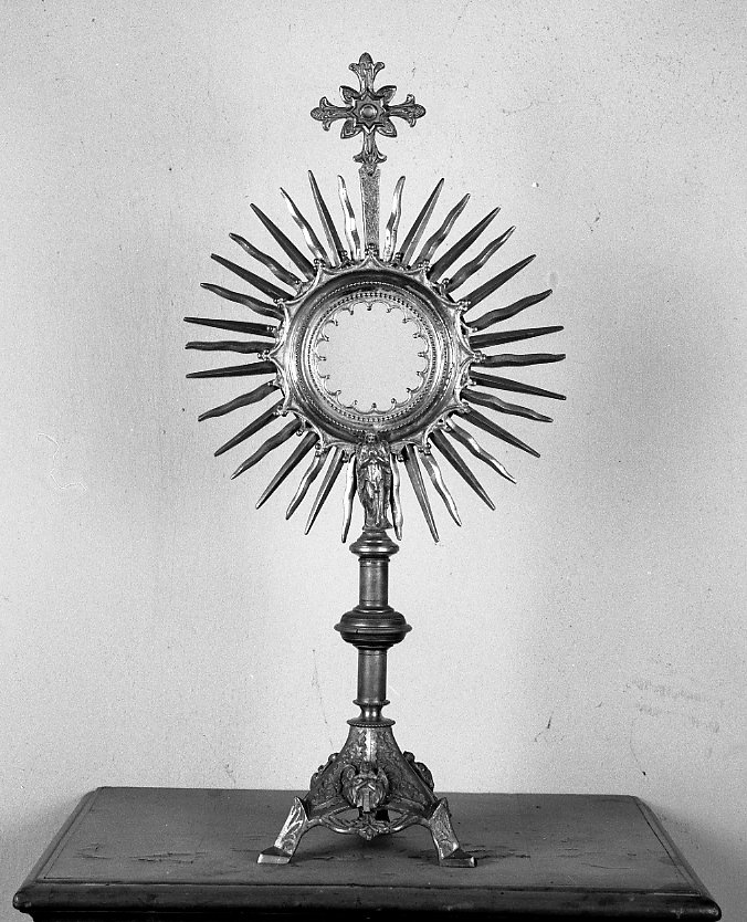 ostensorio - manifattura romagnola (secc. XIX/ XX)