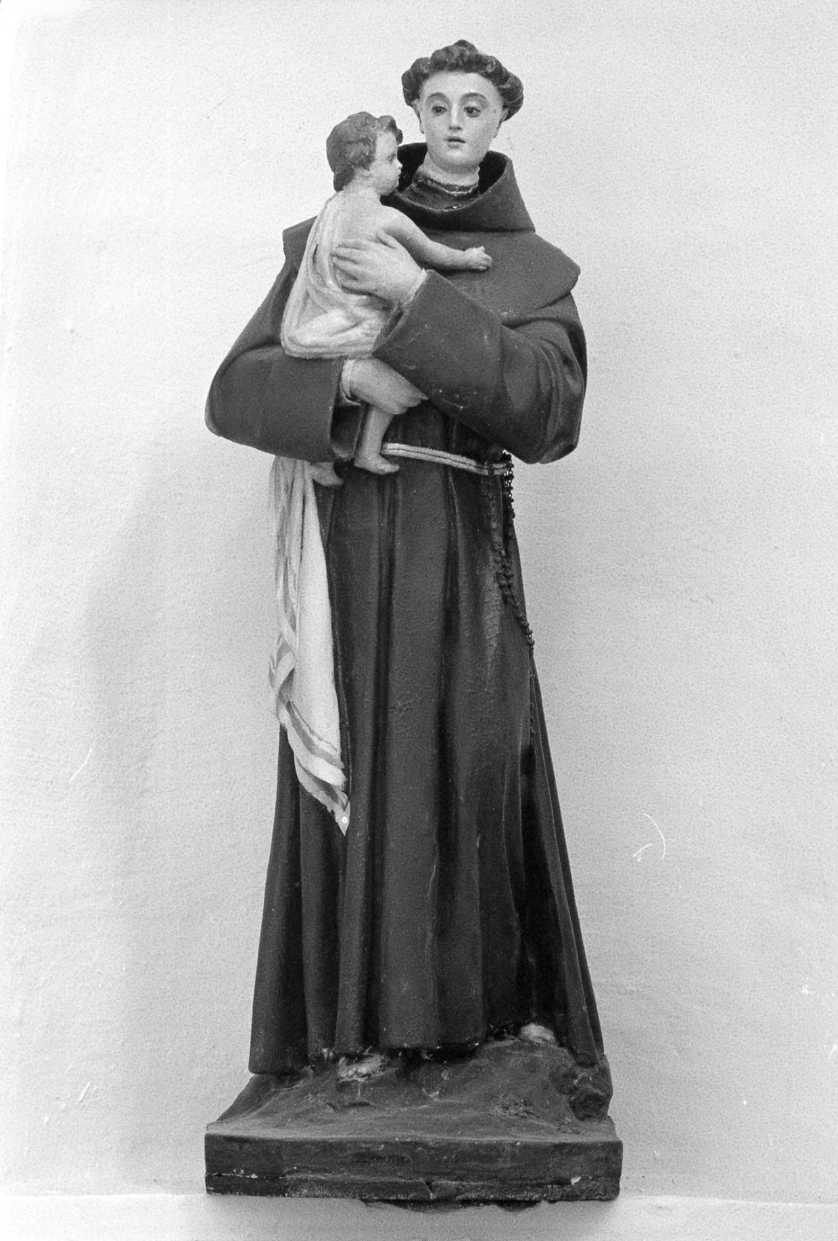 Sant'Antonio da Padova (statuetta devozionale) - manifattura romagnola (fine/inizio secc. XIX/ XX)