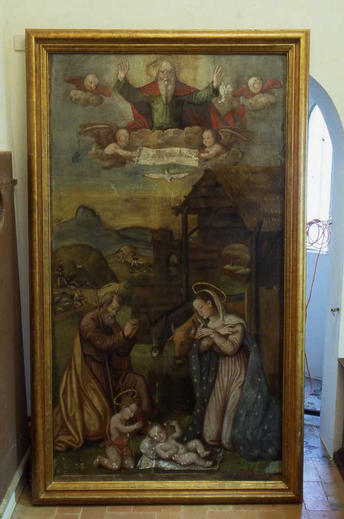 natività di Gesù (pala d'altare) - ambito romagnolo (primo quarto sec. XVI)