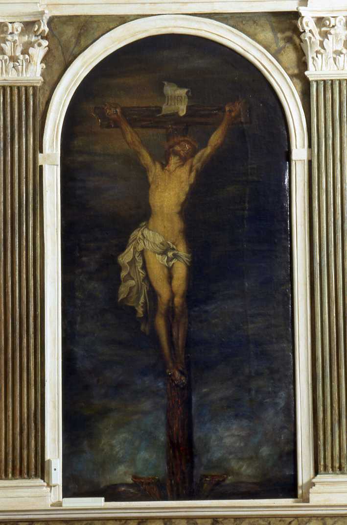 Cristo crocifisso (dipinto) - ambito romagnolo (fine/inizio secc. XVII/ XVIII)