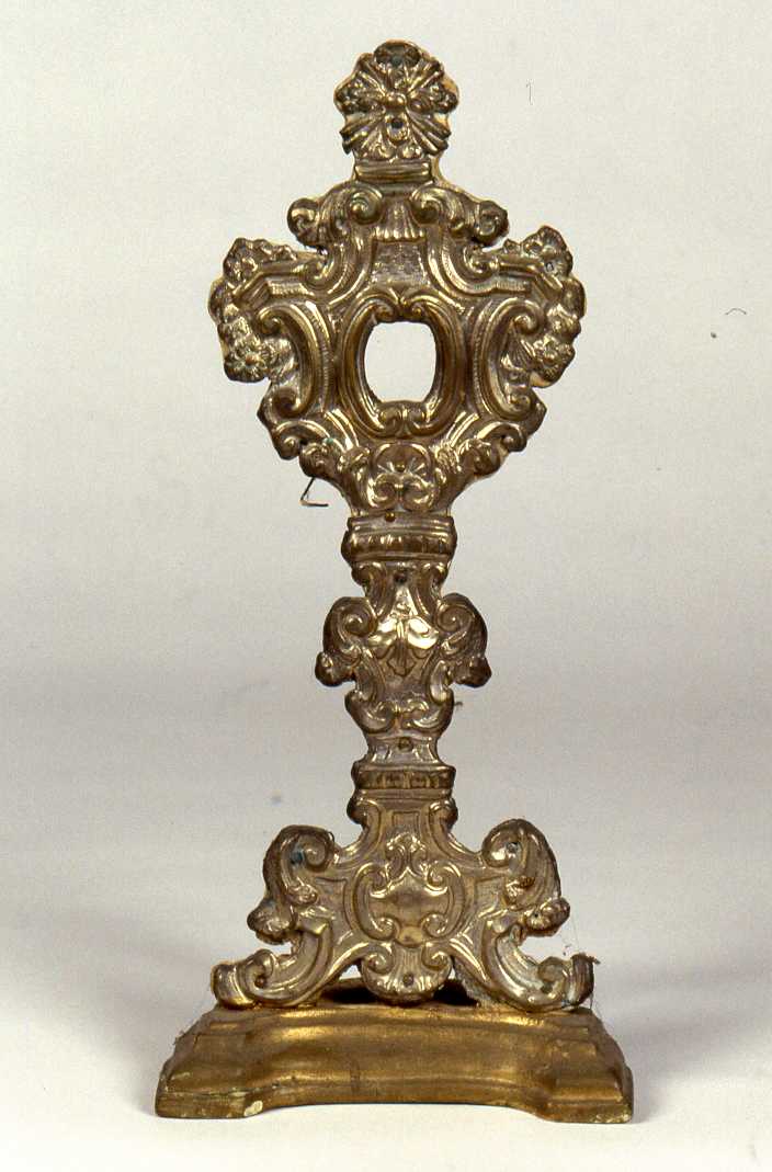 reliquiario - a ostensorio - ambito romagnolo (sec. XVIII)