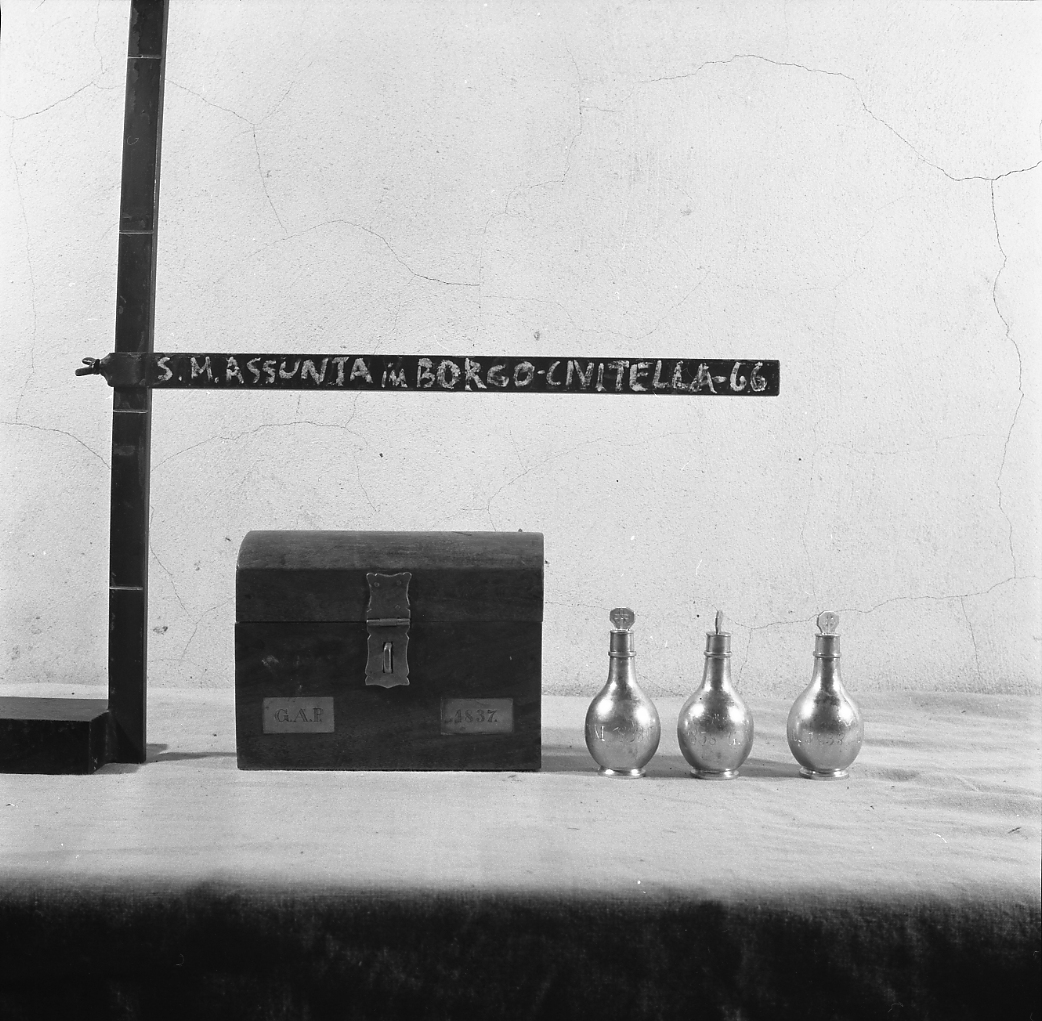 vasetti per oli santi - bottega italiana (sec. XIX)