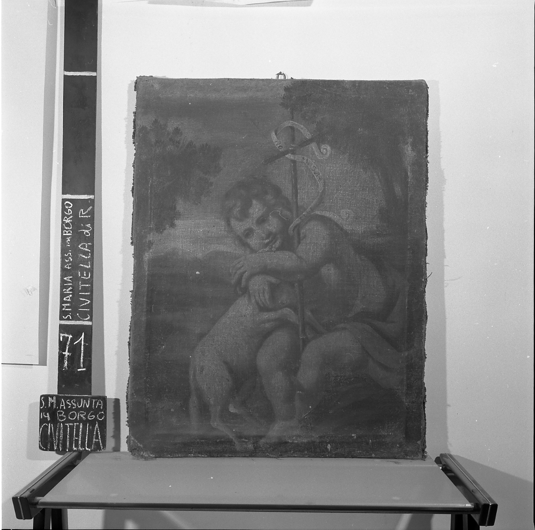 San Giovanni Battista bambino con l'agnello (dipinto) - ambito romagnolo (sec. XVII)