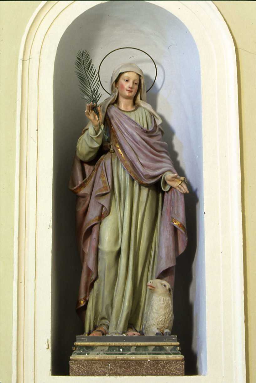 Sant'Agnese (statua) - bottega emiliano-romagnola (sec. XIX)