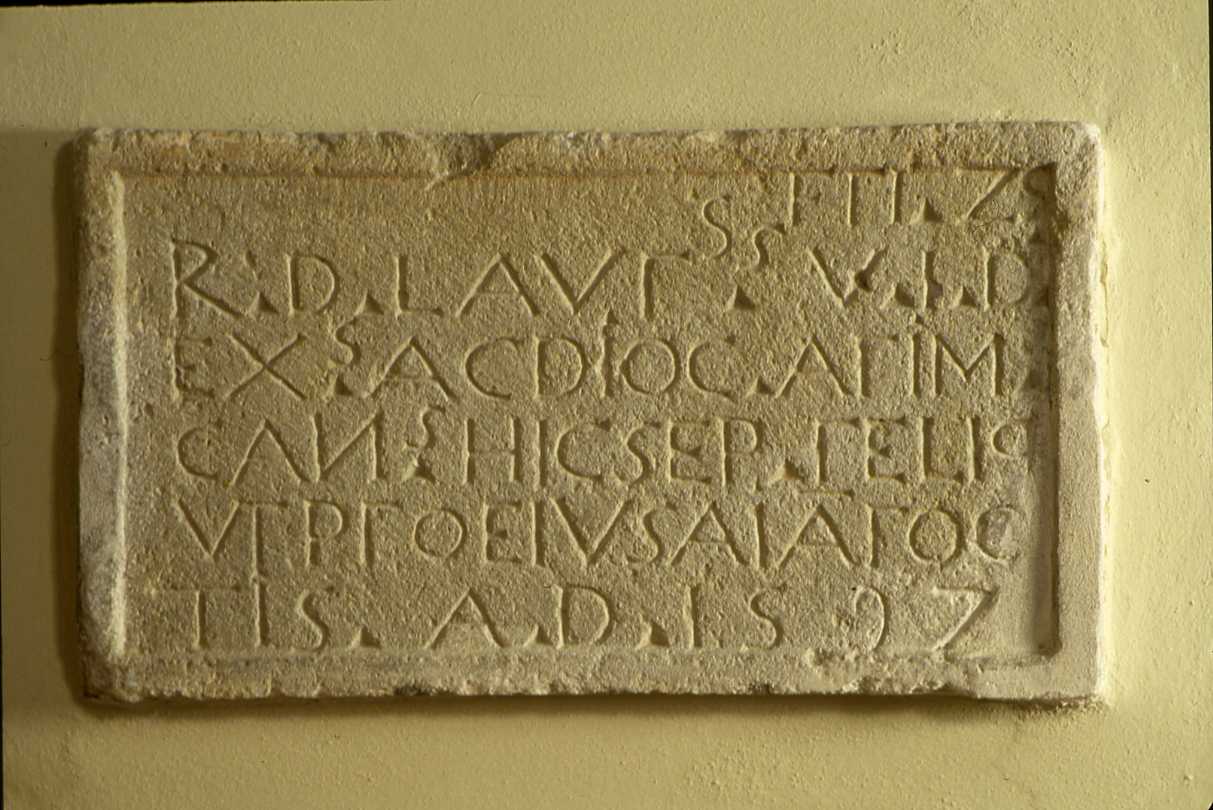 lapide documentaria - bottega emiliano-romagnola (sec. XVI)