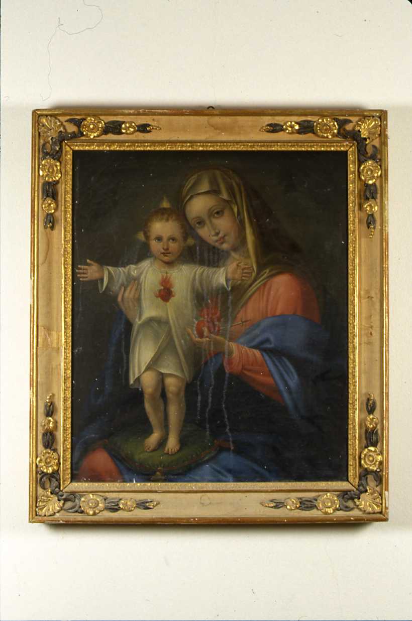 Sacro Cuore di Maria e Sacro Cuore di Gesù (dipinto) - ambito romagnolo (prima metà sec. XIX)