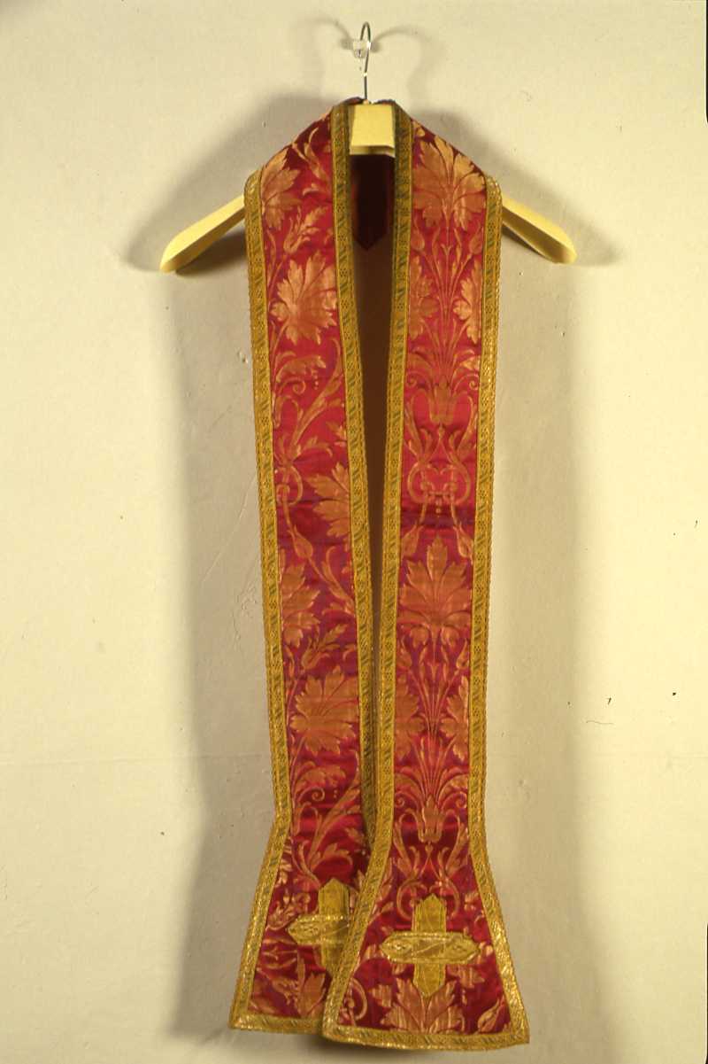 stola, elemento d'insieme - manifattura italiana (sec. XVIII)