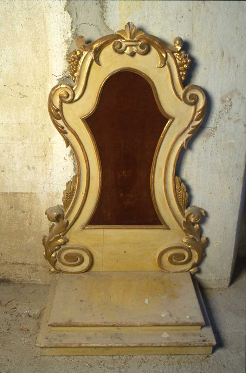 tronetto per esposizione eucaristica - bottega emiliano-romagnola (inizio sec. XIX)