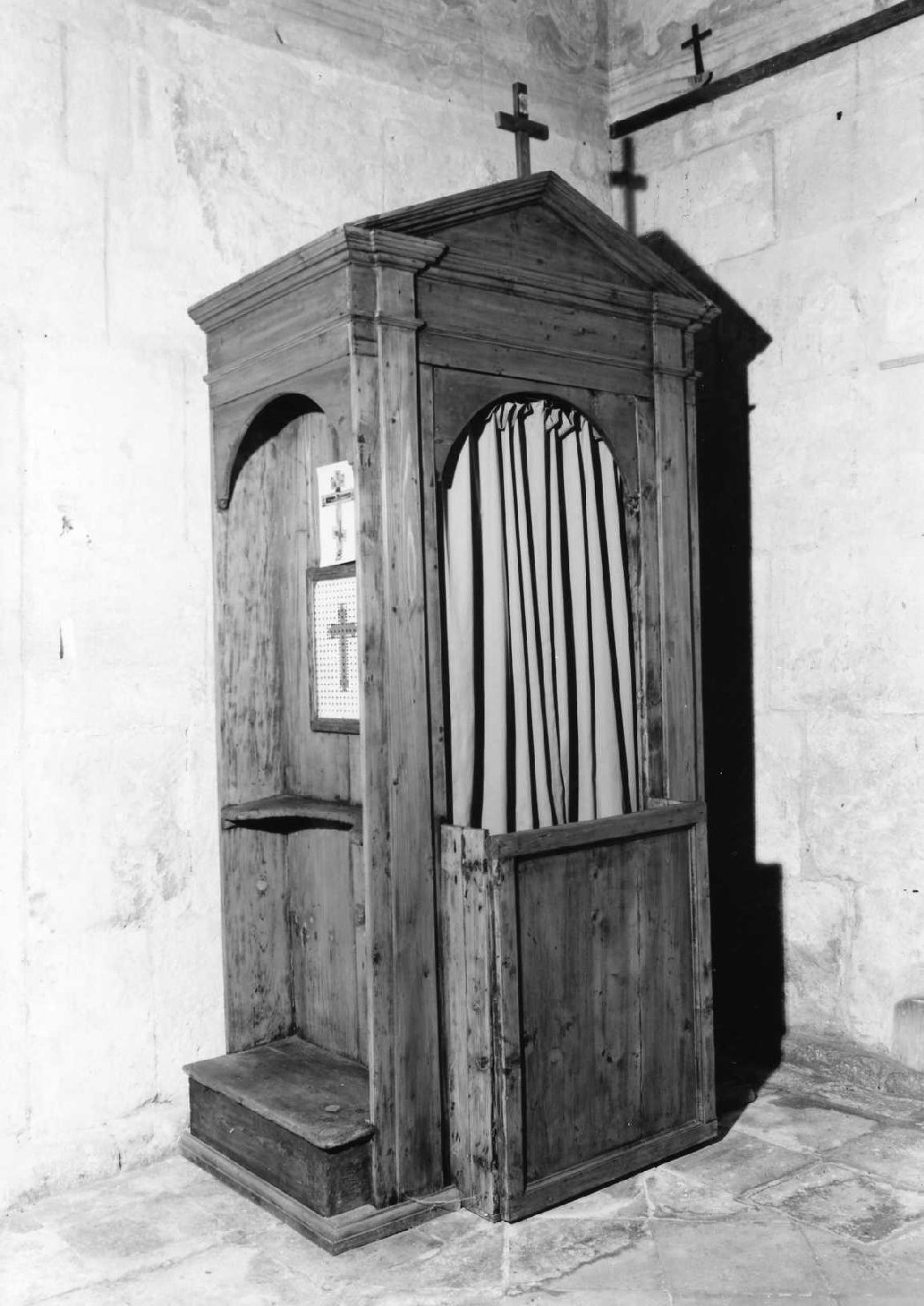 confessionale - ambito tosco-romagnolo (fine sec. XIX)