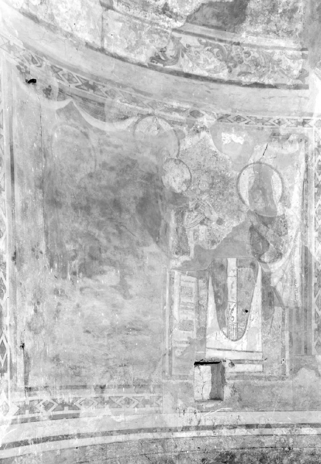 Santi (dipinto, frammento) - ambito romagnolo (sec. XIII)