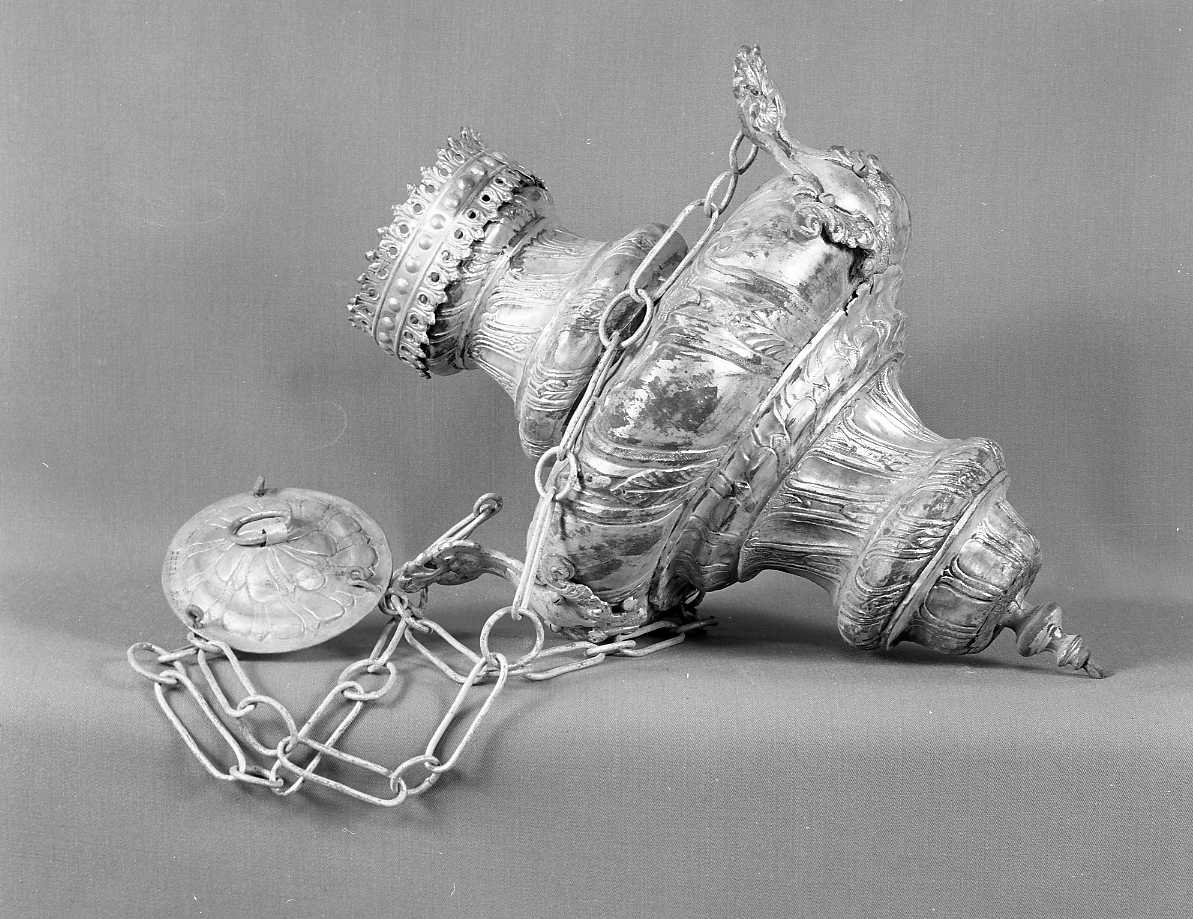 lampada pensile - bottega romagnola (fine sec. XIX)