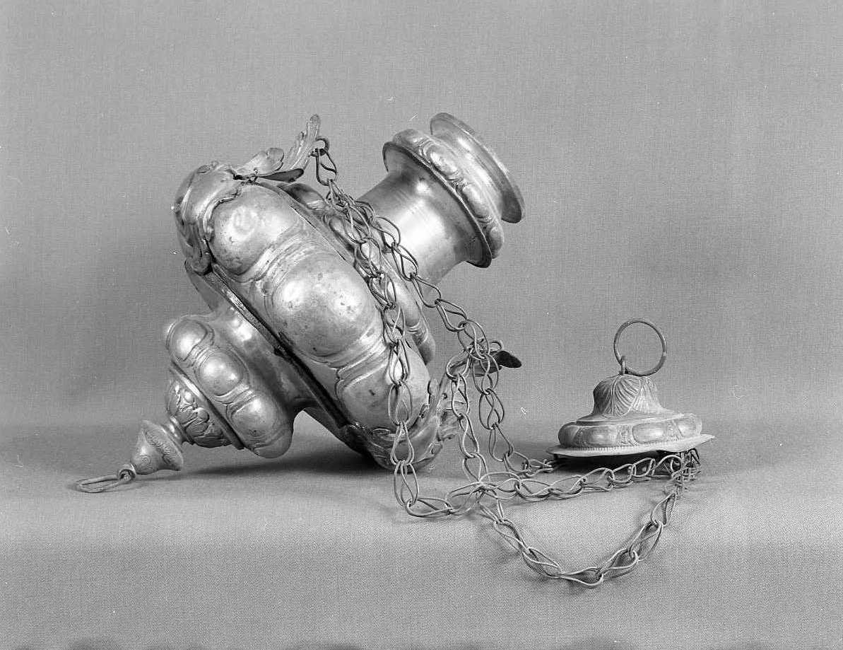 lampada pensile - bottega romagnola (seconda metà sec. XIX)