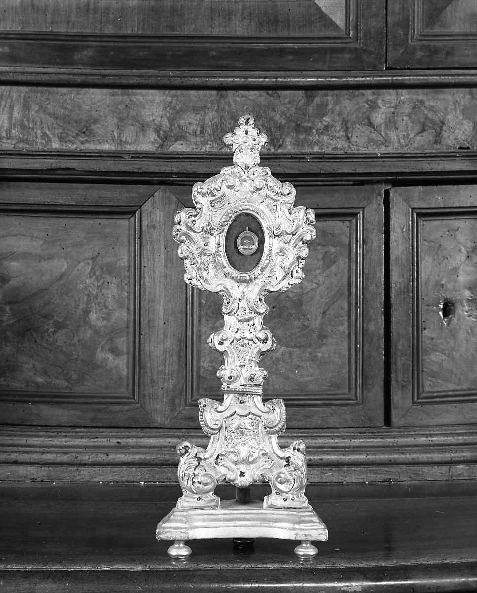 reliquiario - a ostensorio - bottega romagnola (seconda metà sec. XVIII)
