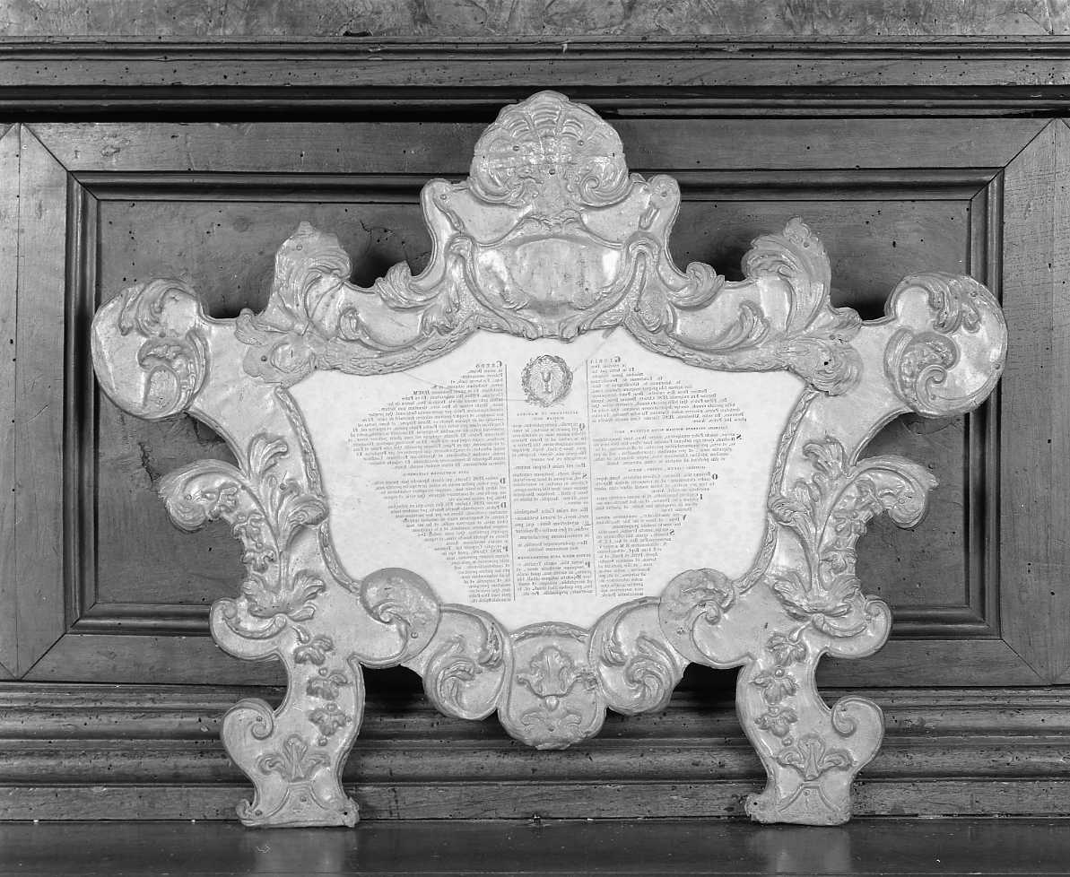 cartagloria - bottega romagnola (seconda metà sec. XVIII)