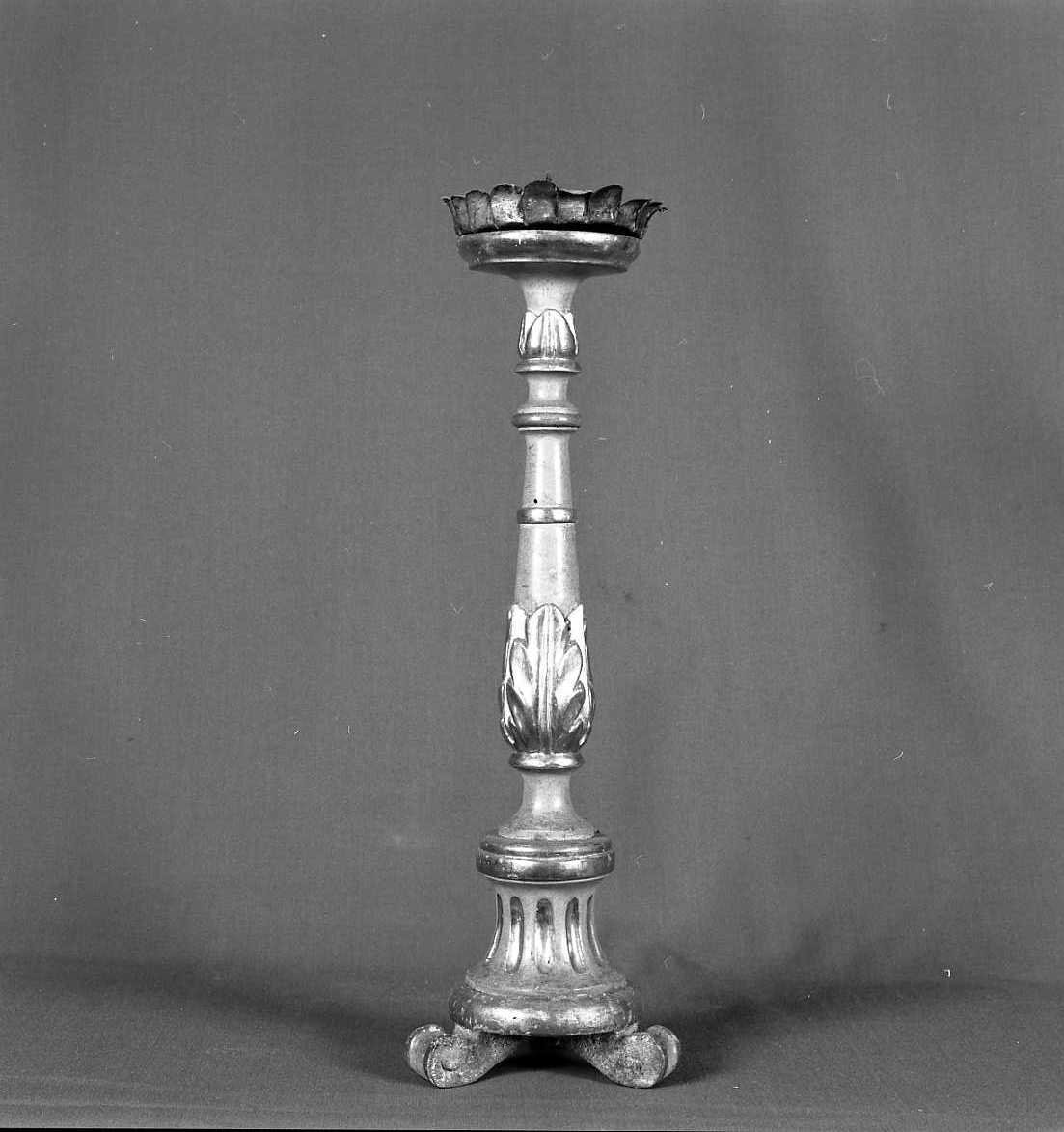 candeliere - bottega romana (secc. XVIII/ XIX)