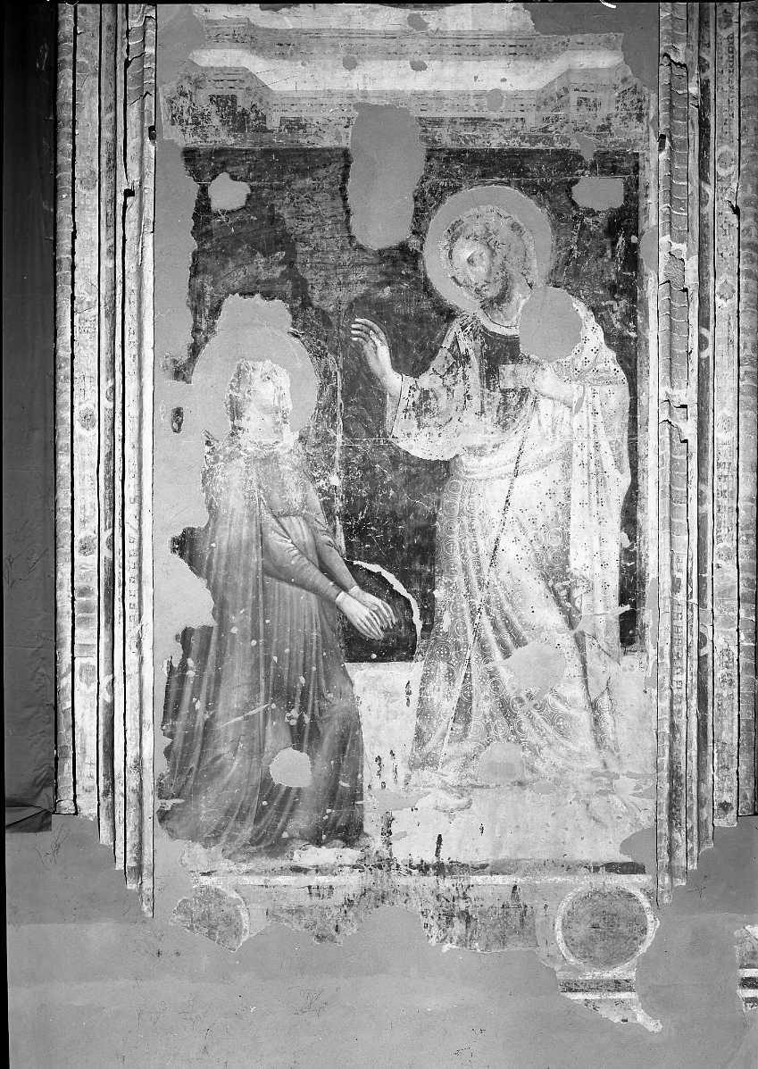 apparizione di Cristo risorto a Santa Maria Maddalena (dipinto) di Maestro del Coro di Sant'Agostino (sec. XIV)