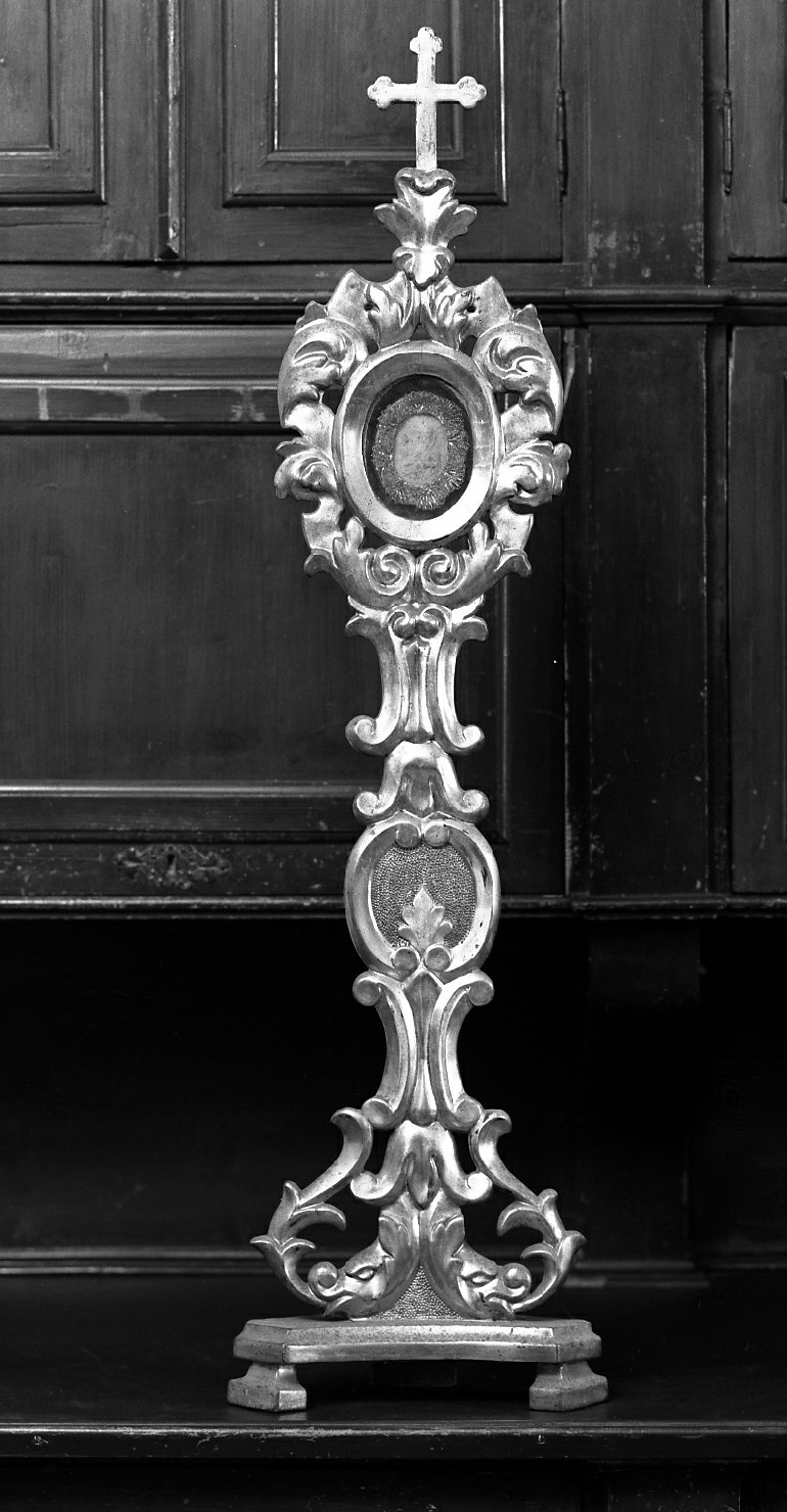 reliquiario - a ostensorio - produzione romagnola (seconda metà sec. XVIII)