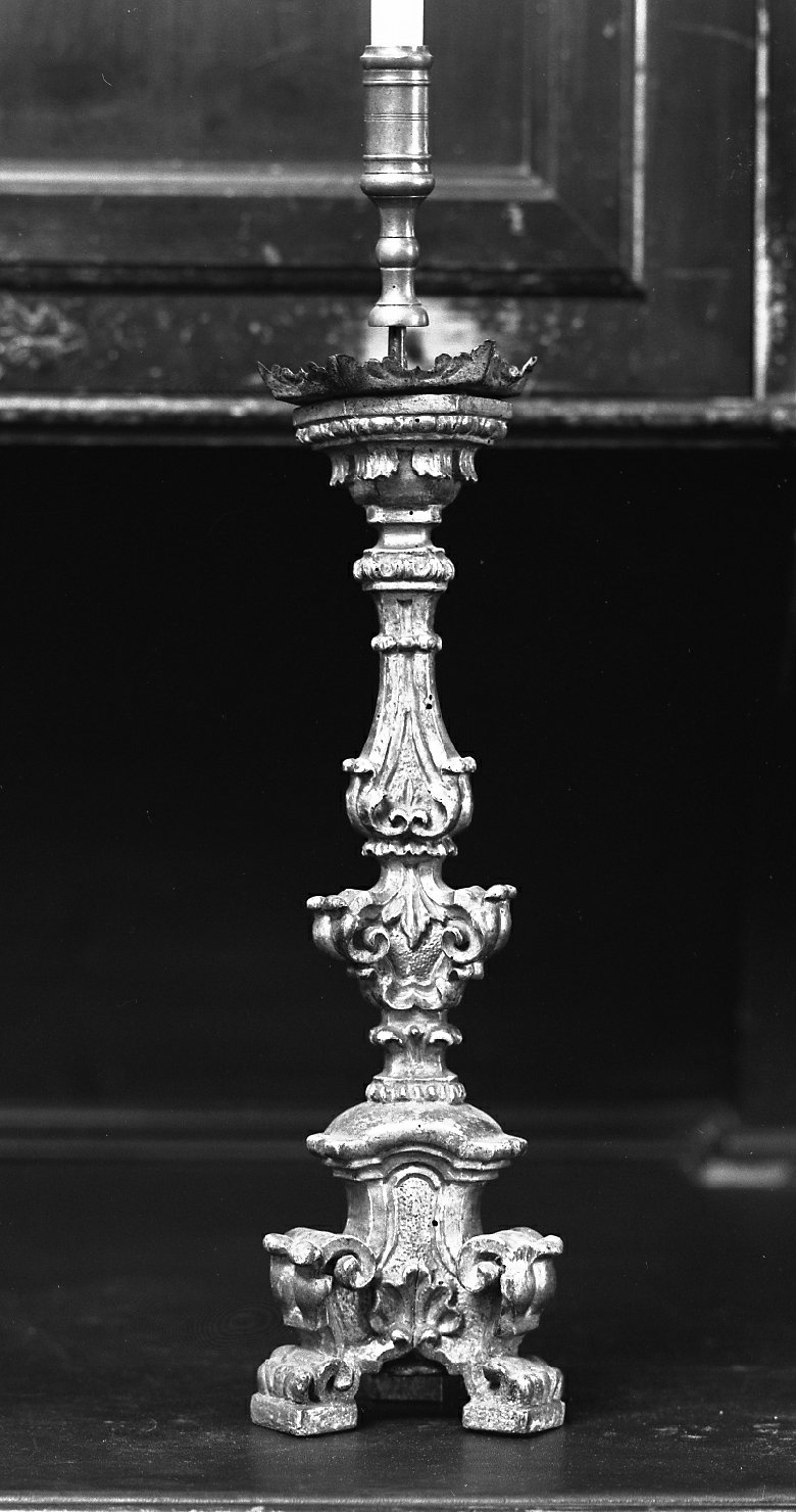 candeliere d'altare - manifattura romagnola (seconda metà sec. XVIII)