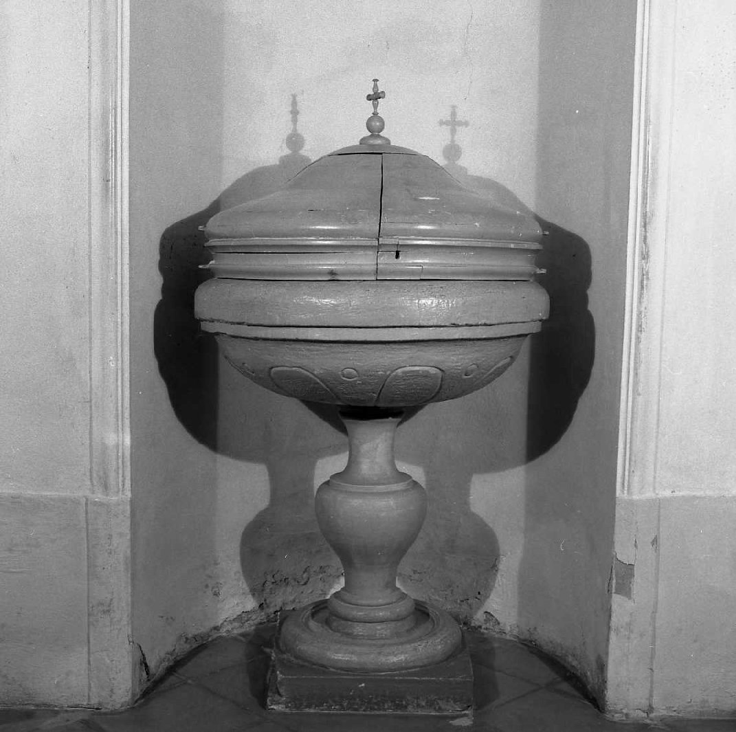 fonte battesimale - bottega romagnola (sec. XIX)
