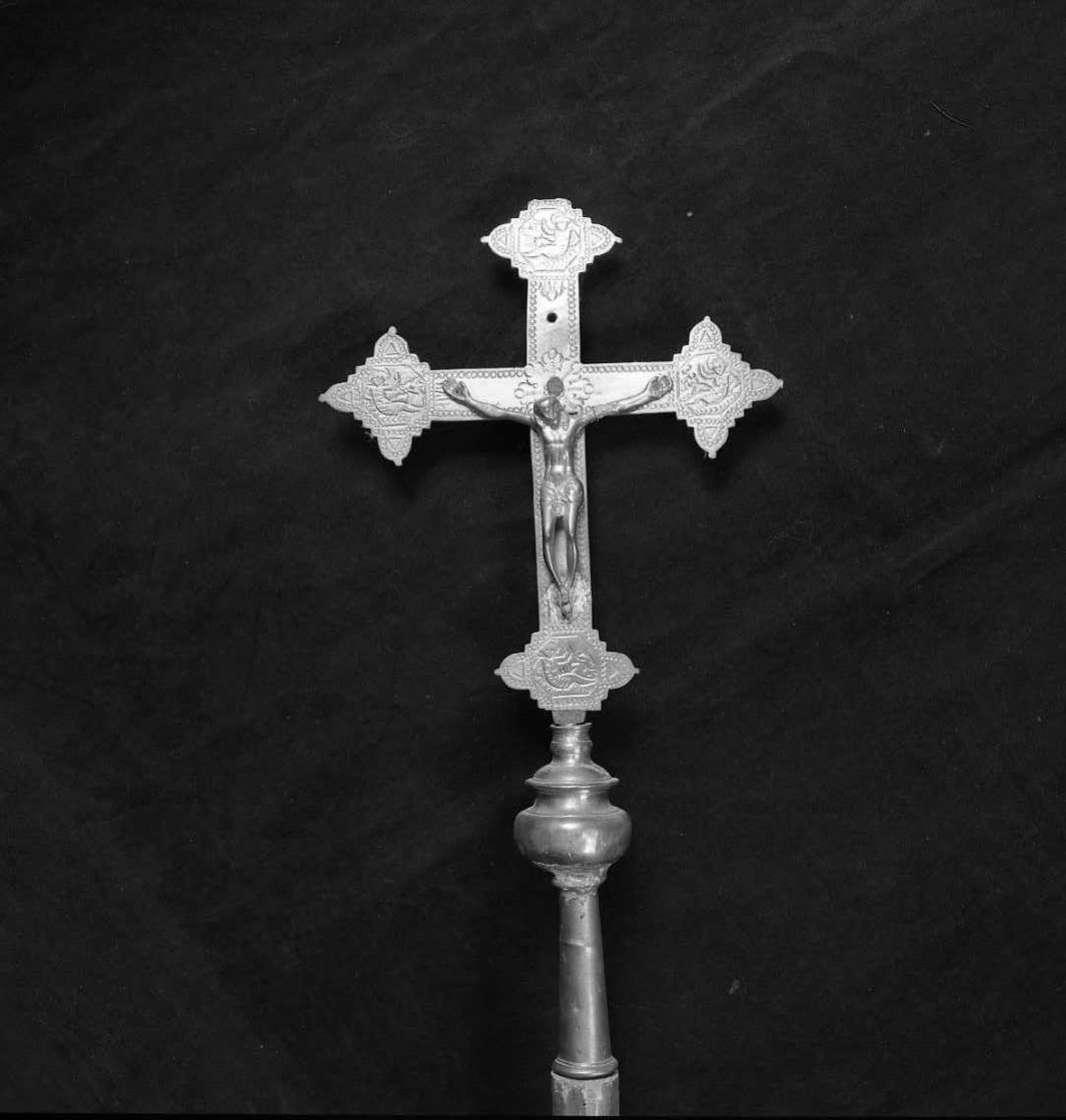croce processionale - bottega romagnola (sec. XVIII)