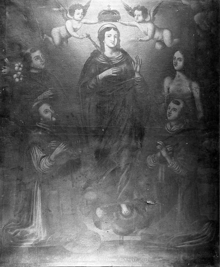 incoronazione di Maria Vergine (dipinto) - ambito romagnolo (sec. XVII)