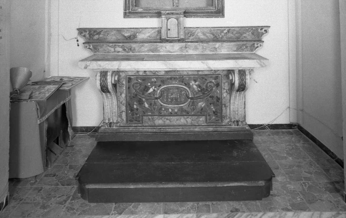 mensa d'altare - bottega romagnola (seconda metà sec. XIX)