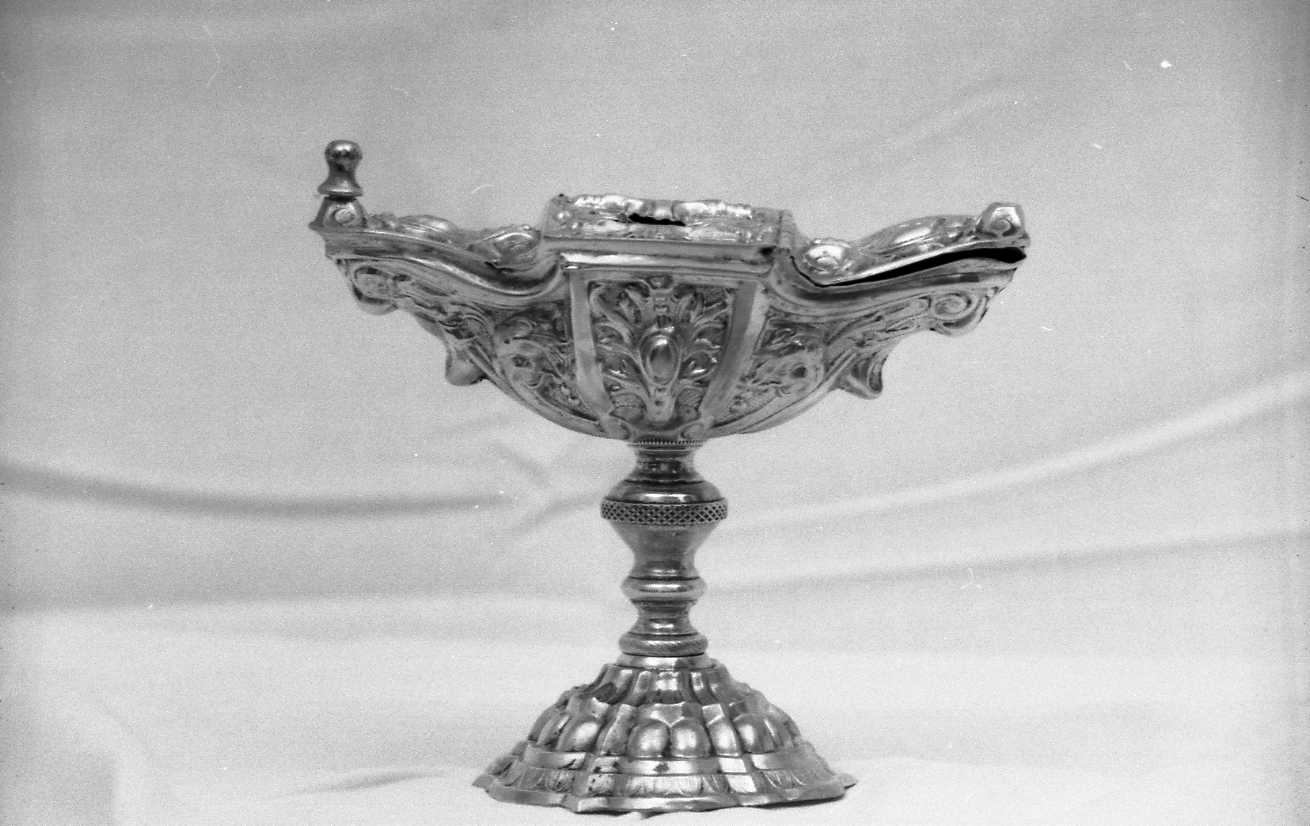 navicella portaincenso - a lucerna - bottega romagnola (fine sec. XVIII)