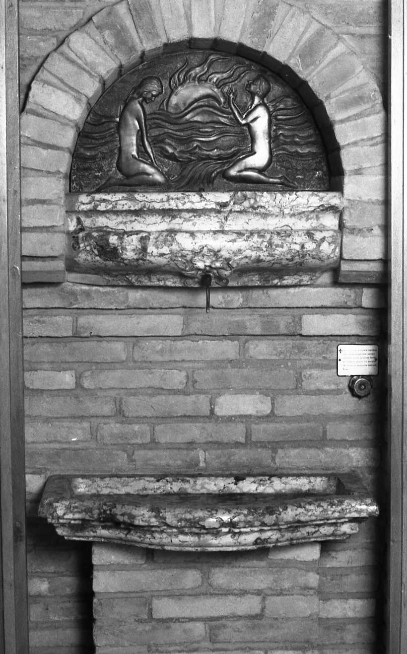 lavabo da sacrestia - bottega romagnola (sec. XIX)