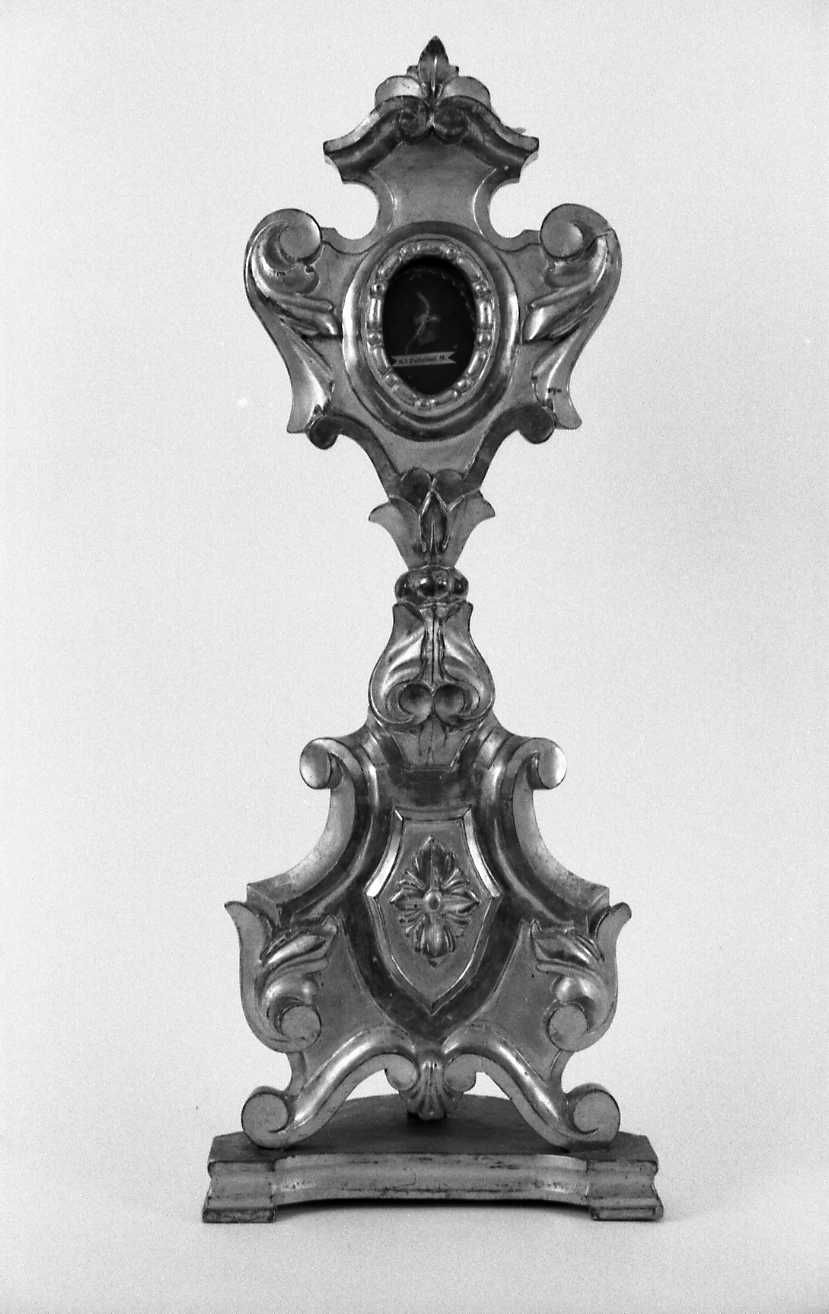 reliquiario - a ostensorio - manifattura romagnola (fine/inizio secc. XVIII/ XIX)
