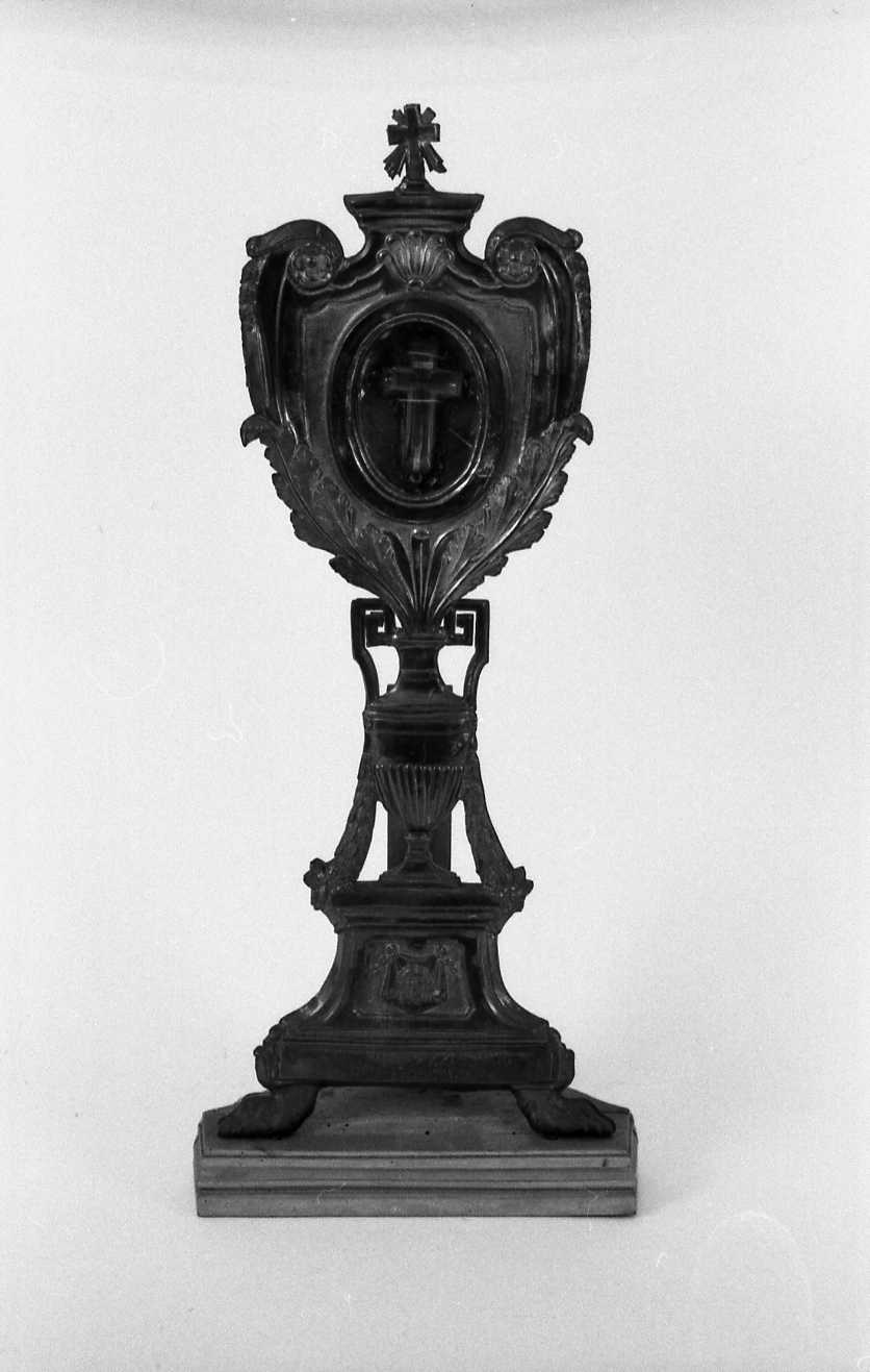 reliquiario - a ostensorio - bottega emiliano-romagnola (prima metà sec. XIX)