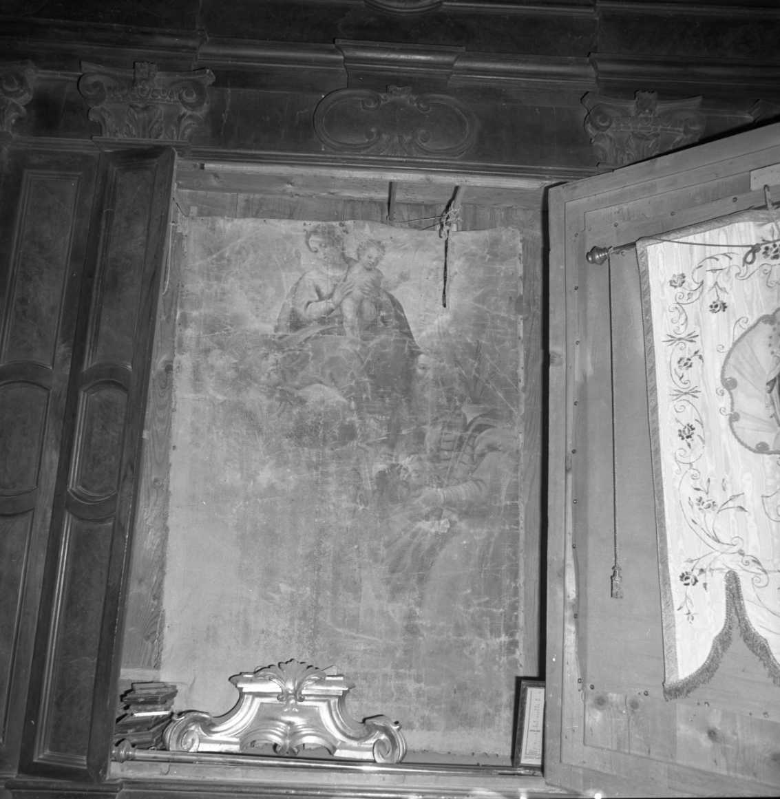 La Vergine col Bambino, S. Carlo Borromeo, S. Ursicino, S. Pietro, S. Paolo, Madonna e Santi (pala d'altare) di Barbiani Giovanni (attribuito) (sec. XVII)