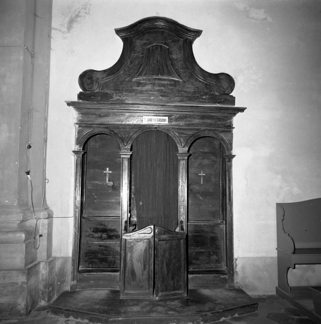 confessionale - bottega romagnola (sec. XVIII)